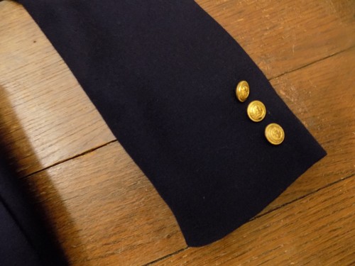 Vtg Blue Devon Hall Robert Paul Tabou Belted Blazer Skirt Suit SEE MEASUREMENTS - Picture 5 of 17