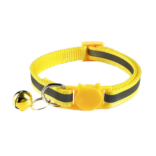 Sicherheitsfreigabe reflektierendes Katzenhalsband Hi-Vis verstellbare Glocke Anti-Choke UK - Bild 7 von 14