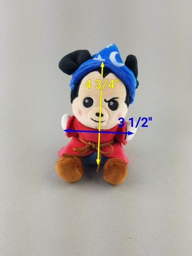 Disney Parks Fantasmic Series Steamboat Sorcerer Mickey Wishables Plush Toy - Picture 2 of 9