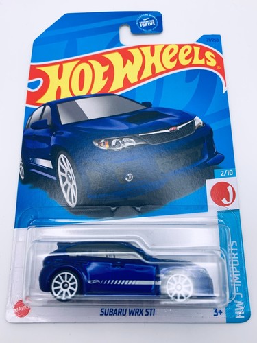 Hot Wheels 2023 HW J-Imports Subaru WRX STi Hatchback Car Blue New - HKJ10 - Picture 4 of 10