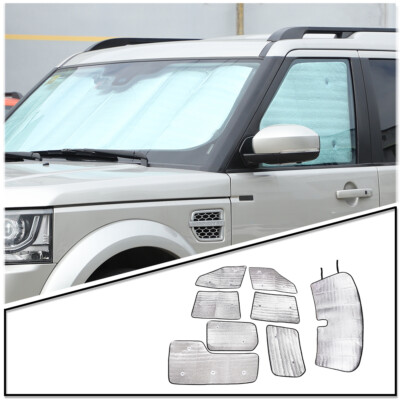 8pcs Window Sunshade Visors Full Kit UV Block For Land Rover Discovery 4 2010-16
