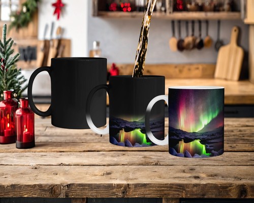 11 Unzen MZGIC Becher Magic Moment Tasse: Beobachten Sie die Nordlichter vor Ihren Augen - Bild 34 von 48