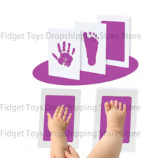 Newborn Baby DIY Hand and Footprint Kit Ink Pads Photo Frame Handprint Toddlers