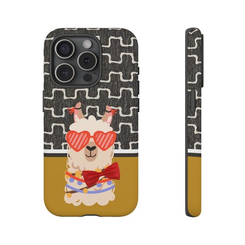 Boho Alpaca with Red bow tie, Tough Phone case for Iphone Samsung Galaxy - 第 5/267 張圖片