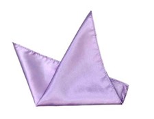 Eksel Pocket Square Lavender Silk Blend Paisley Men's