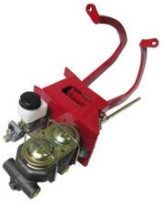 Universal Under Floor Manual Brake Hydraulic Clutch Frame Pedal Assembly Red Universal Under Floor Manual Brake Hydraulic Clutch Frame Pedal Assembly Red