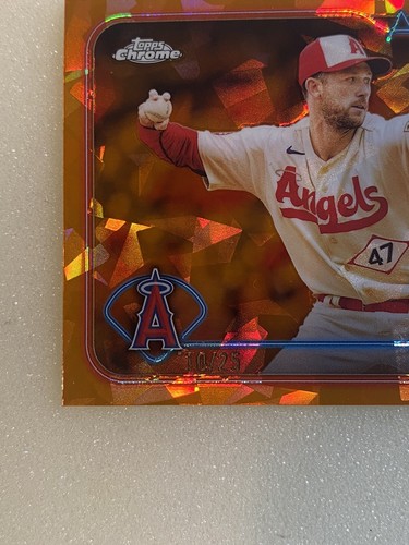 2024 Topps Chrome Sapphire #69 GRIFFIN CANNING | Orange Refractor 10/25 - Picture 3 of 4