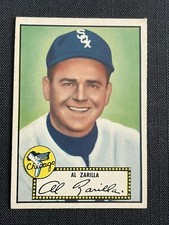 AL ZARILLA  1952 TOPPS  BLACK BACK   #70  WHITE SOX