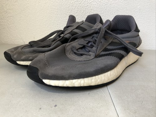 Adidas Iniki Hombres Talla 13 EE. UU. Gris Cuatro Núcleos Negro Zapatos Atléticos BY9732 SHOES2 - Imagen 7 de 16