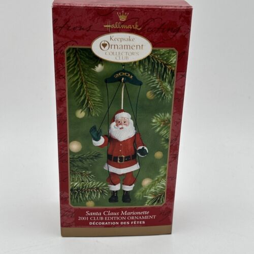Hallmark Keepsake Ornament Santa Claus Marionette 2001 Collector's Club Edition