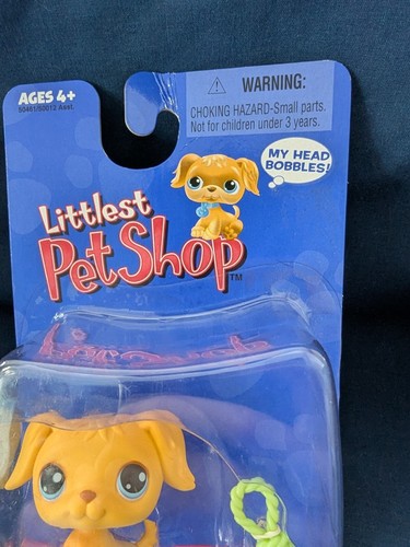 LPS 2004 Littlest Pet Shop #21 Golden Retriever Puppy Dog, Blue Eyes-sealed box - Picture 2 of 3