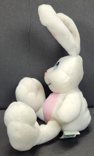 Vintage 1999 Trendmasters Plush Bunny Rabbit 9" Stuffed Toy Animal White Easter - Picture 3 of 13
