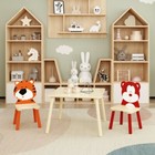 3Pcs Toddler Table and Chair Set Kids Table and 2 Chairs Wooden Play ...