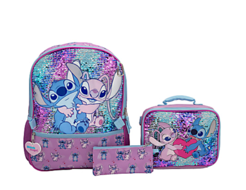 Disney's Stitch Backpack with lunch bag