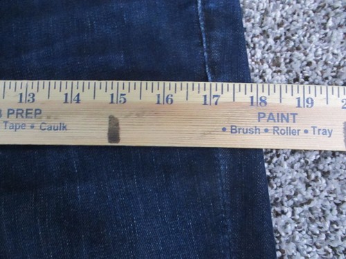 Jeans Seven 7 For All Mankind para mujer 27 azul denim recto cintura alta 30x34 - Imagen 11 de 15