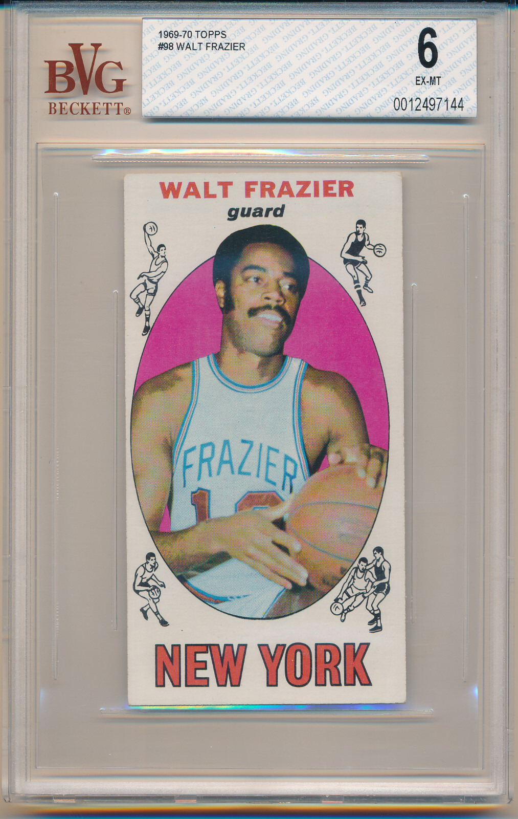1969-70 Topps Basketball Walt Frazier (HOF) (Rookie Card) (#98) BVG6 BVG
