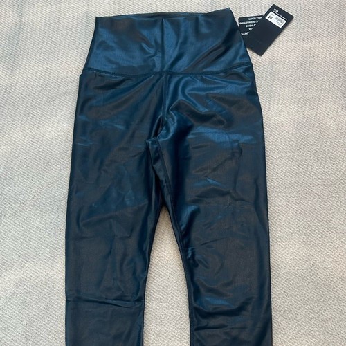 NEW 90 Degree Metallic Leggings Size Medium NWT Arctic Navy Blue - Picture 4 of 9