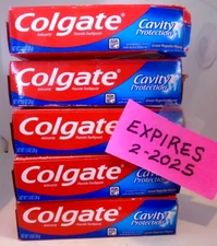 Colgate Cavity Protection Toothpaste Regular Flavor 1oz Travel Size 5-PACK