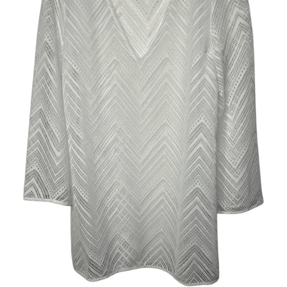 Túnica Milly Cabana Blanca Mykonos Natación Cubrir Vacaciones Talla L Bergdorf Goodman Foto 4 de 4