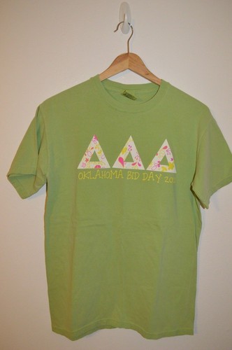 Tri Delta OU Oklahoma T-Shirt Small 