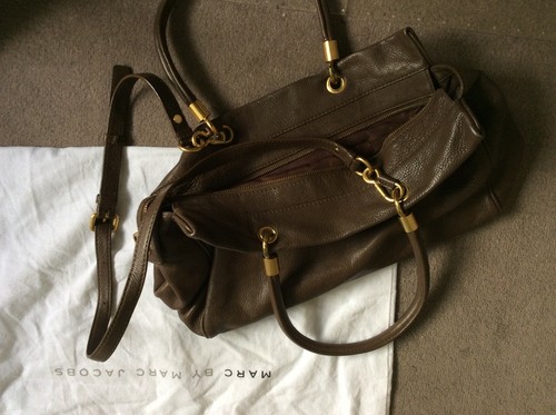 Marc by Marc Jacobs Too Hot To Handle Bentley Large Leather Tote Bag Praline - Picture 8 of 10