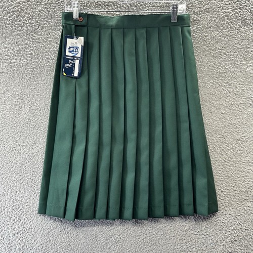 French Toast Skirt Girls Size 20 Green Pleated Adjustable Waist Uniform Skirt