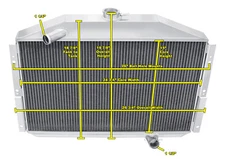 3 Row Discount Champion Radiator for 1953 54 1955 Studebaker Commander V8 Engine