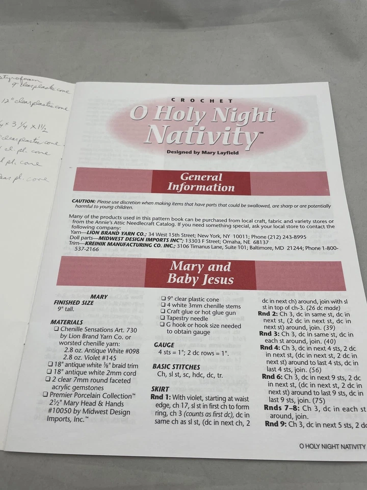 Presépio Noite Santa Crochê Padrão Livro Layfield Annies Sótão Natal 873513 - Imagem 4 de 4