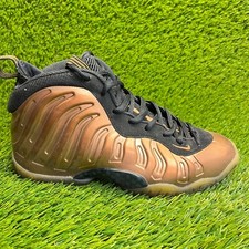 Nike Air Foamposite One Boys Size 5Y Copper Black Basketball Shoes Sneakers
