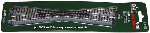 Kato N 20-300 (78300) - Unitrack Kreuzung 15° links 186mm, NEU & OVP | Condition: Neu