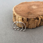 Tiny Ear wire sterling silver, Small silver hoop ear wire, Little earring hoops