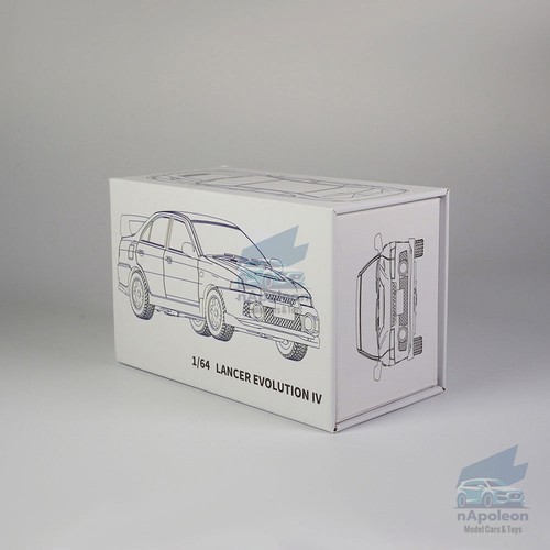 1:64 Mitsubishi Lancer Evolution IV modelo de automóvil colección de vehículos diecast blanco - Imagen 5 de 12