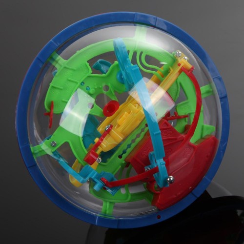 100 Hindernisse 3D Labyrinth Magic Intellect Ball Balance Puzzle Spielzeug - Bild 5 von 12