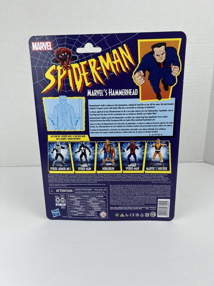 FIGURINE ARTICULÉE MARVEL Legends Retro Spider-Man Hammerhead 6
