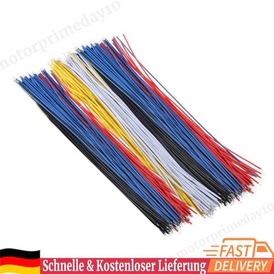 100pcs Tin Plated Breadboard PCB Solder Cable Copper Fly Wire 8 inch
