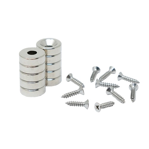 Imanes avellanados de neodimio N42 - 12 mm de diámetro x 4 mm de espesor x 4,2 mm - 2,5 kg de tracción - Imagen 7 de 7