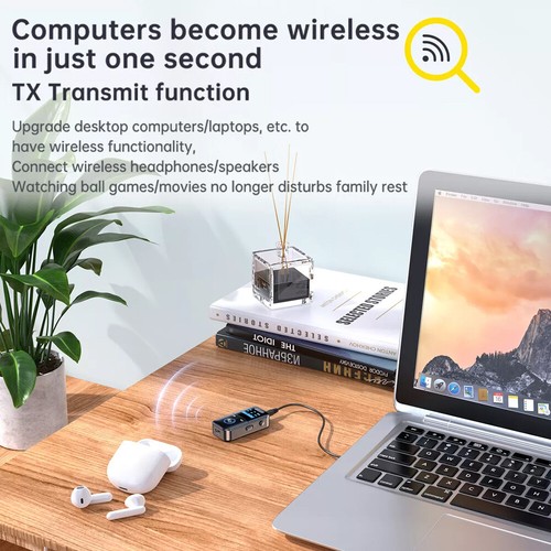 USB Bluetooth 5.4 Wireless Transmitter Receiver for Car Music Audio Aux Adapter - Picture 15 of 19