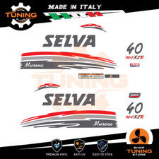 Kit Adesivi Motore Marino Fuoribordo Selva 40 cv - versione Murena XSR 16V