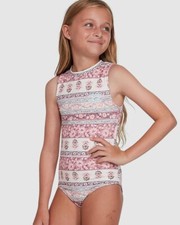 BNWT BILLABONG GIRLS KIDS ORCHID HAZE ONE PIECE SIZE 10 RRP 79.99