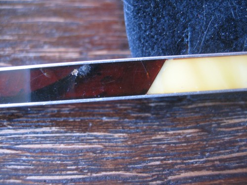Art Deco vom Feinsten Bernstein Brosche Krawattennadel Butterscotch Amber Silber - Picture 4 of 5