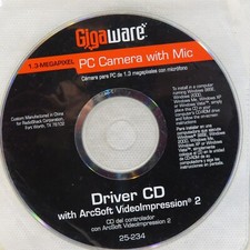Gigaware 1.3 Megapixel Pc Camera Cd Driver Software with ArcSoft VideoImpression
