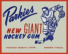 1953-54 Parkies Hockey Card Wrapper - Wall Art Poster, 8x10 Color Photo