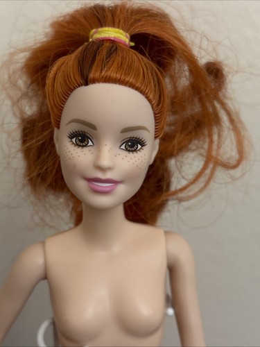 Barbie Fashionistas Muñeca Pecas Pelo Rojo Largo 2015 10 1/4 pulgadas de Alto - Imagen 5 de 14