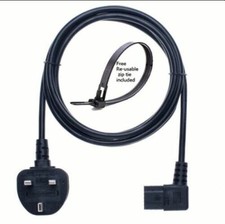 New! 5m Angled Long Mains Power Lead Cable For Samsung LCD TV