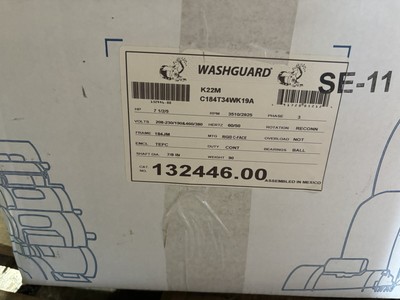 LEESON 132446.00 White Epoxy Washdown Motor