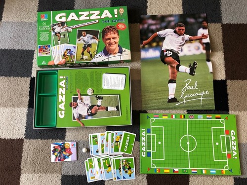 MB Games GAZZA Board Game 1990 PAUL GASCOIGNE Football VINTAGE Complete + Poster