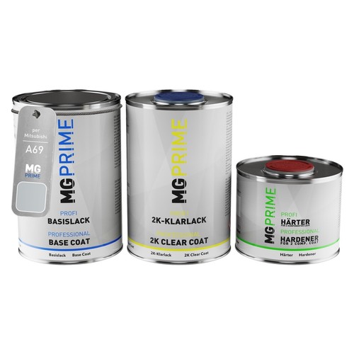 Vernice per auto Kit barattolo per Mitsubishi A69 Satellite Silver Metallic 2,5L