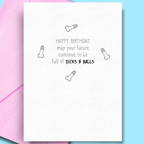 Tarjeta de cumpleaños para adultos Bestfriend tarjetas groseras para papá humor esposa novia - Imagen 1 de 3