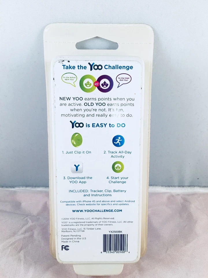 Mini rastreador de actividad inalámbrico Yoo 12+ meses pasos, distancia, calorías, aplicación Yoo Foto 3 de 4