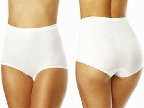 3 Pack Ladies Cotton Rich Light Support Comfort Control Maxi Shaper Brief White - Picture 1 of 1